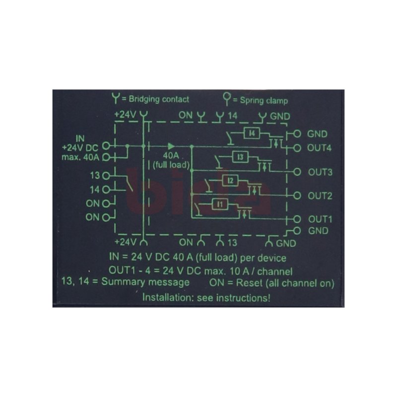 Murr 9000-41034-0401005 Lastkreis&uuml;berwachung / Load circuit monitoring 24V 40A