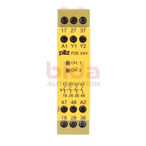 Pilz PZE X4V 0,5/24VDC 4n/o fix  (774580) Sicherheitsrelais Safety Relay  24VDC 2W