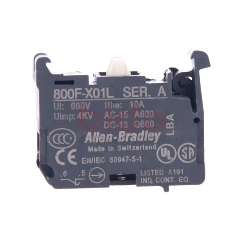Allen-Bradley 800F-X01L Kontaktblock / Contact block 690V 10A