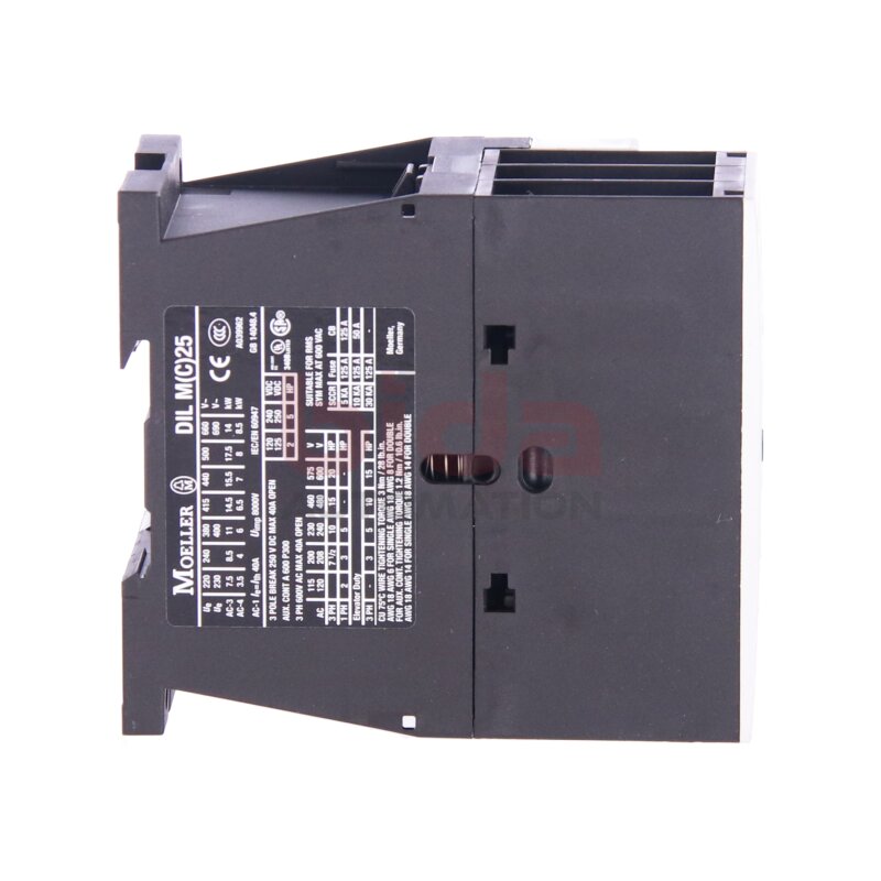 Moeller DIL MC 25-01 Leistungssch&uuml;tz / Power Contactor 250VDC 40A