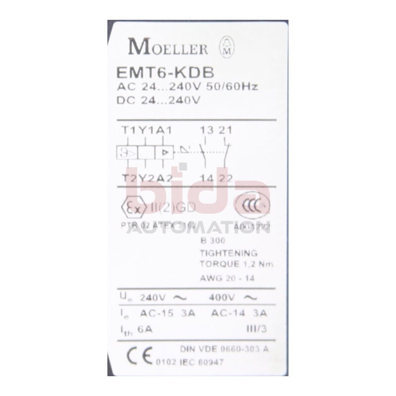 Moeller EMT6-KDB &Uuml;berlastrelais / Overload Relay 24...240V