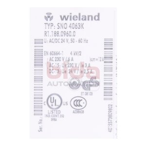 WIELAND SN0 4063K Sicherheitsrelais / Safety Relay 24V