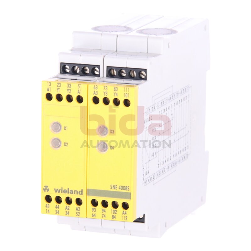 WIELAND SNE 4008S Sicherheitsrelais / Safety Relay 230V 6A