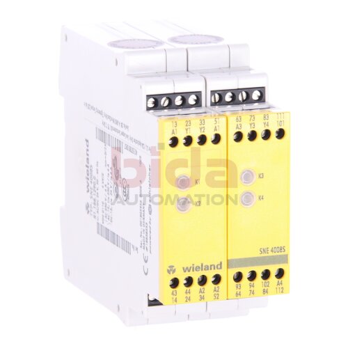 WIELAND SNE 4008S Sicherheitsrelais / Safety Relay 230V 6A