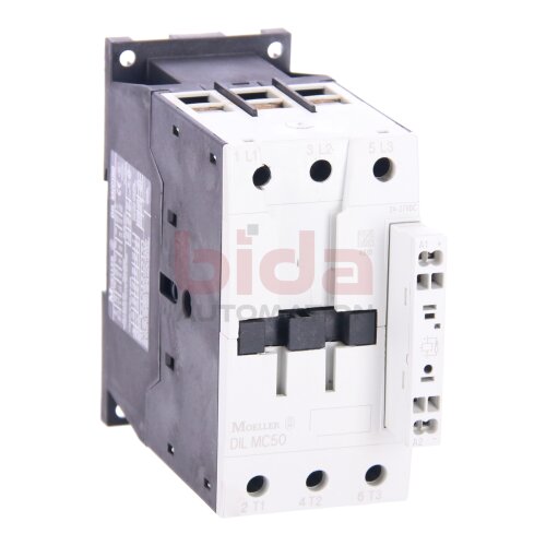 Moeller DIL MC50 Leistungssch&uuml;tz / Power Contactor 250V 80A