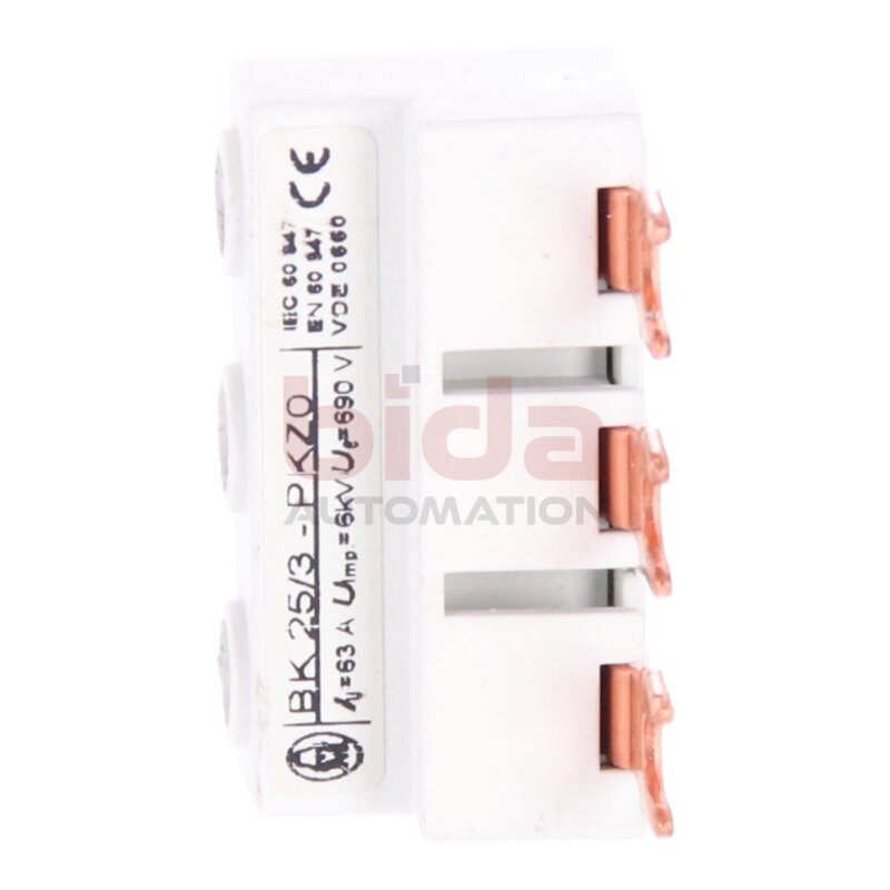 Moeller BK 25/3-PKZ0 Einspeiseklemme / Feed-in terminal 63A 690V