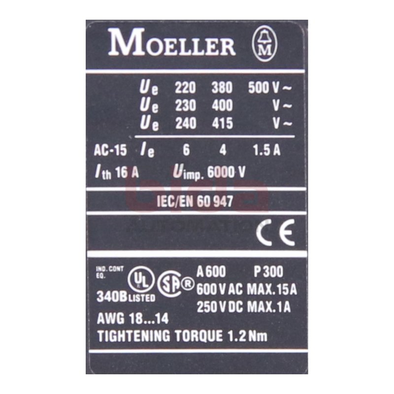 Moeller DIL M1 50-XHI11 Hilfsschalterbaustein / Auxiliary switch module