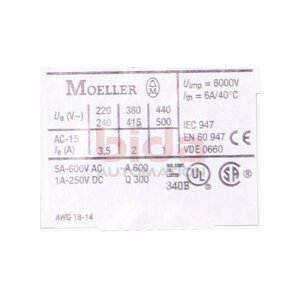 Moeller NHI11-PKZ0-C Hilfsschalter / Auxiliary switch 5A...