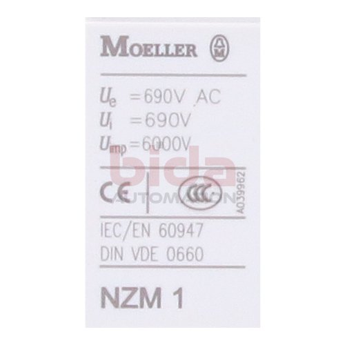 Moeller NZM B1 / NZM B1-A63 Leistungsschalter / Circuit Breaker 690VAC  63A