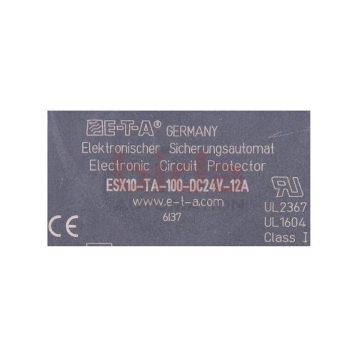 E-T-A ESX10-TA-100-DC24V-12A (6137) Sicherungsautomat / Automatic circuit breaker 24VDC 12A