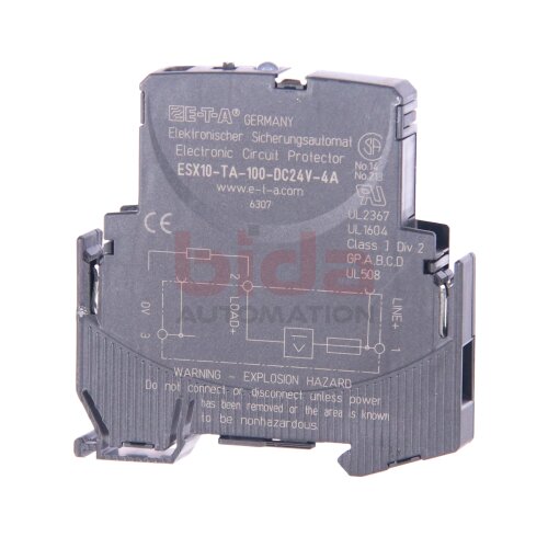 E-T-A ESX10-TA-100-DC24V-4A Sicherungsautomat / Automatic circuit breaker 24VDC 4A