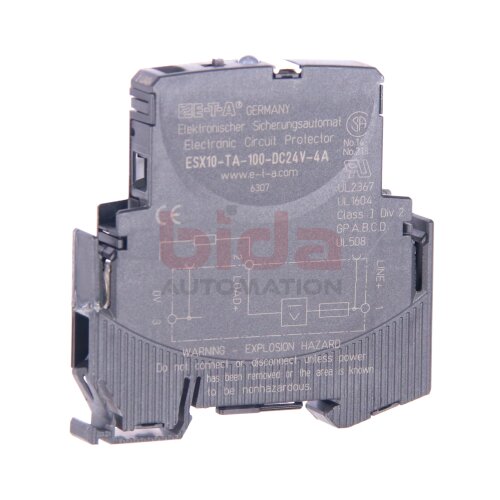 E-T-A ESX10-TA-100-DC24V-4A Sicherungsautomat / Automatic circuit breaker 24VDC 4A