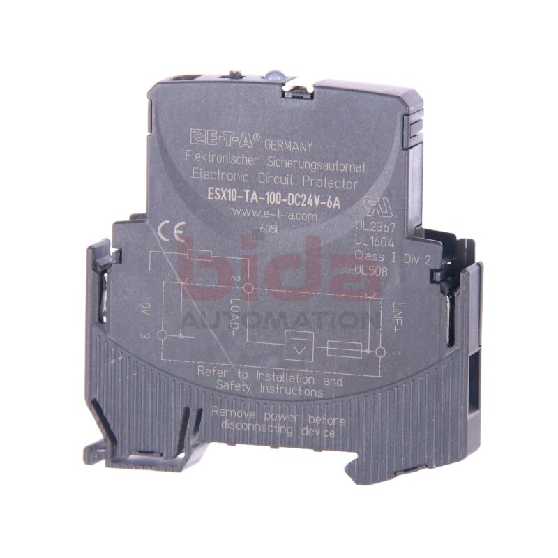 E-T-A E-T-A ESX10-TA-100-DC24V-6A  Sicherungsautomat / Automatic circuit breaker 24VDC 6A