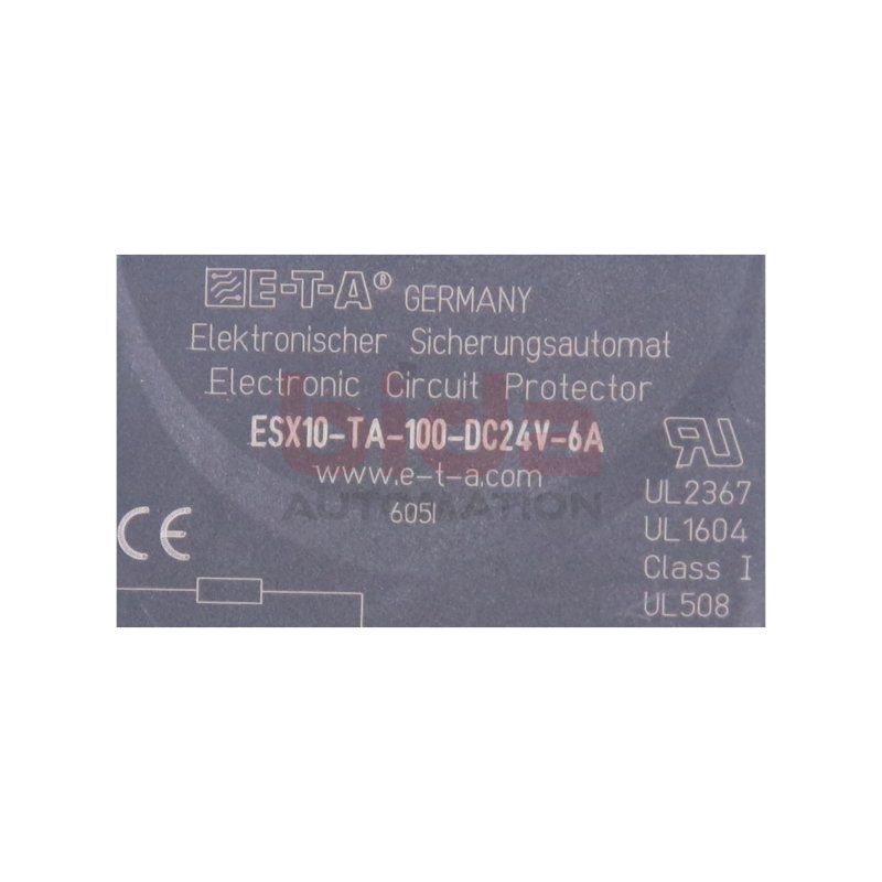 E-T-A E-T-A ESX10-TA-100-DC24V-6A  Sicherungsautomat / Automatic circuit breaker 24VDC 6A