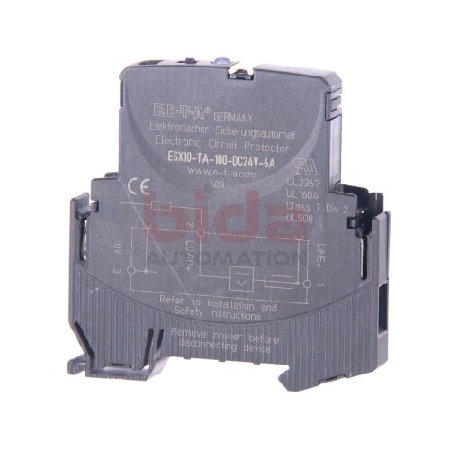 E-T-A E-T-A ESX10-TA-100-DC24V-6A  Sicherungsautomat / Automatic circuit breaker 24VDC 6A