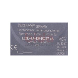 E-T-A E-T-A ESX10-TA-100-DC24V-6A  Sicherungsautomat /...