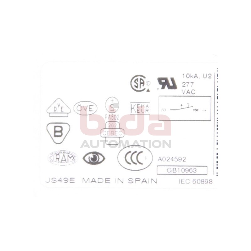 Moeller FAZ-C10/1 Leitungsschutzschalter / Circuit Breaker  277VAC