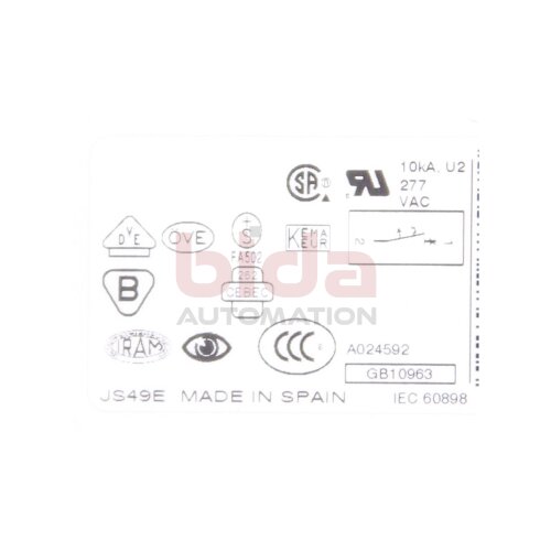 Moeller FAZ-C10/1 Leitungsschutzschalter / Circuit Breaker  277VAC