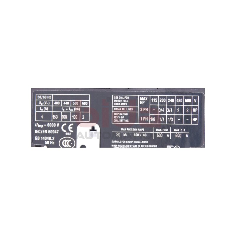 Moeller PKZM0-4-SC Motorschutzschalter / Motor Protection Switch