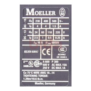 Moeller DIL AC-22 Hilfsschütz / Auxiliary Contactor...
