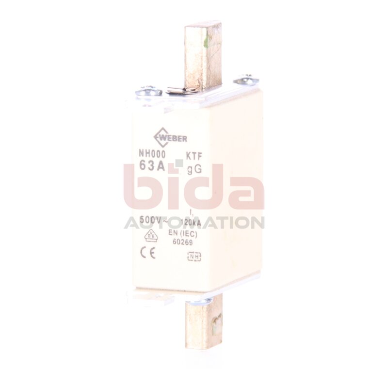 Weber NH000 63A Sicherungseinsatz / fuse insert 63A 500V