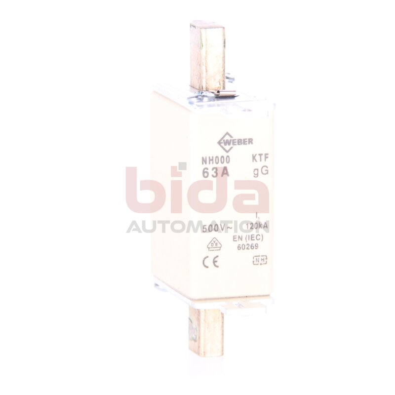 Weber NH000 63A Sicherungseinsatz / fuse insert 63A 500V