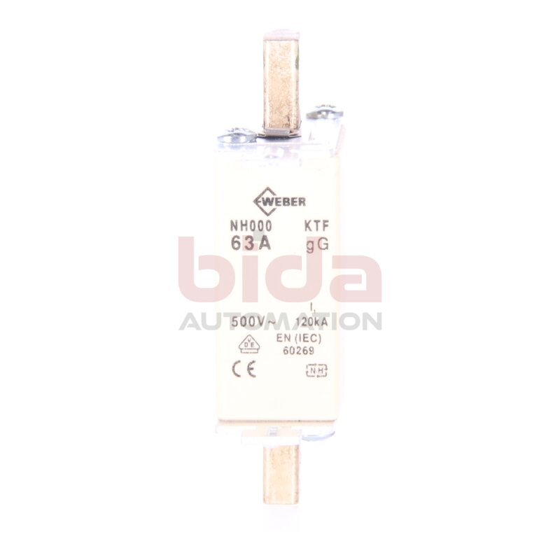 Weber NH000 63A Sicherungseinsatz / fuse insert 63A 500V