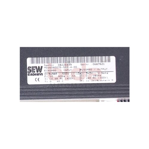 SEW MDX60A0075-5A3-4-00 (0687621) Frequenzumrichter / Frequency Converter 3x380...500V