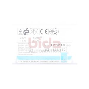 RITTAL SZ4138.150 Standardleuchte / Standard light 230V 14W