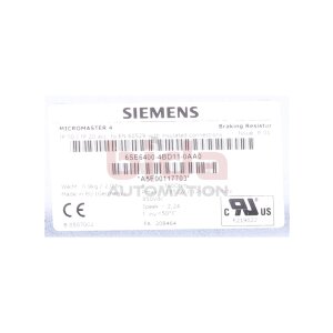 Siemens 6SE6400-4BD11-0AA0 / 6SE6 400-4BD11-0AA0...