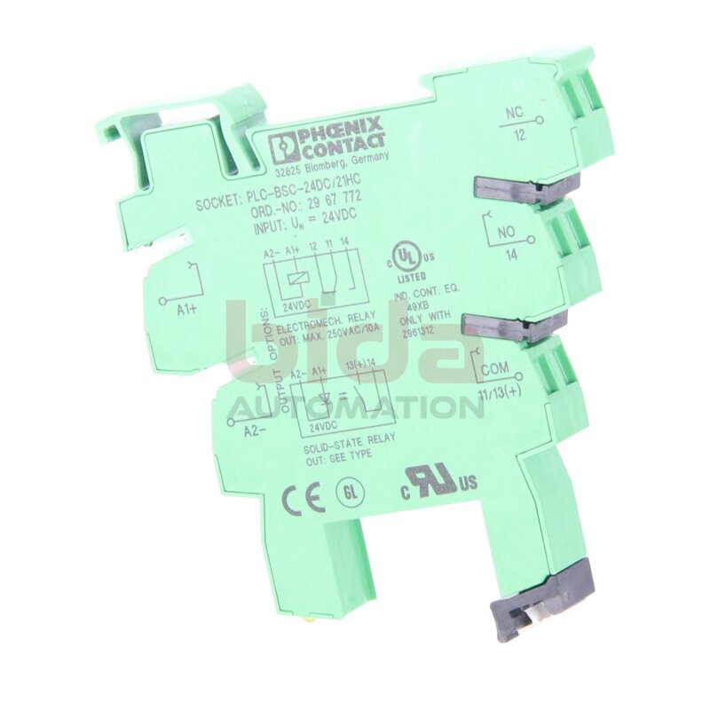 Phoenix PLC-BSC-24DC/21HC Relaisockel / relay socket 24VDC