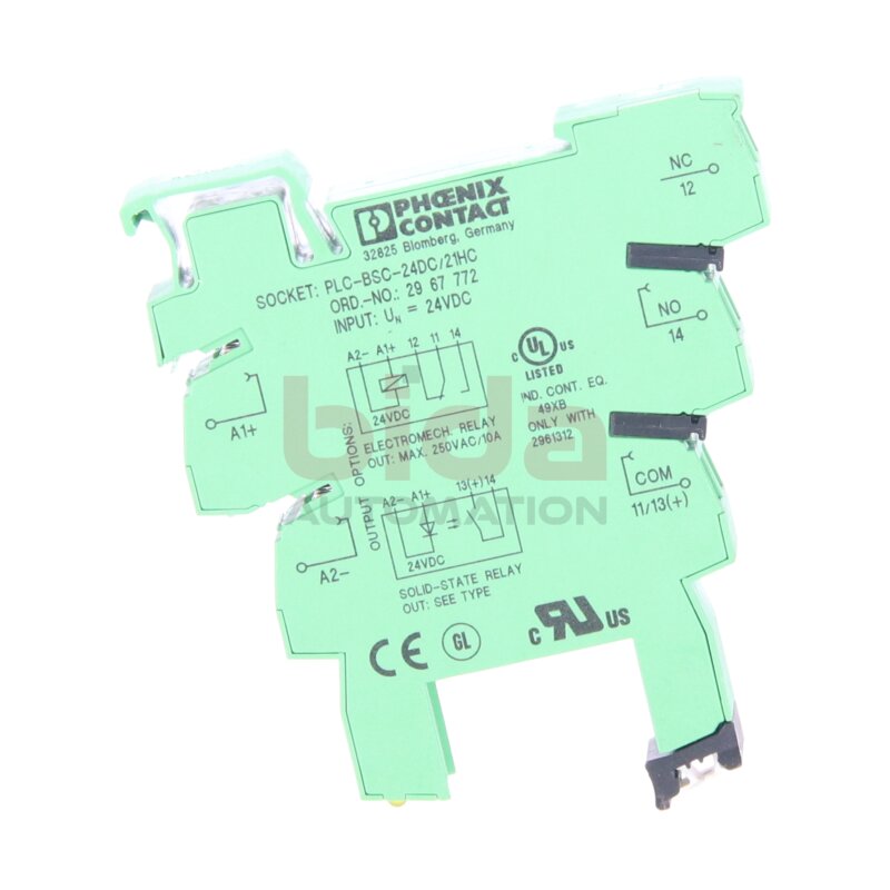 Phoenix PLC-BSC-24DC/21HC Relaisockel / relay socket 24VDC