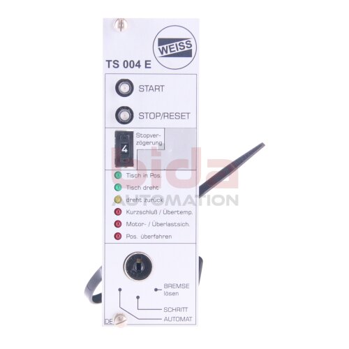 WEISS TS 004 E (TS004E)  Steuerkarte / control card