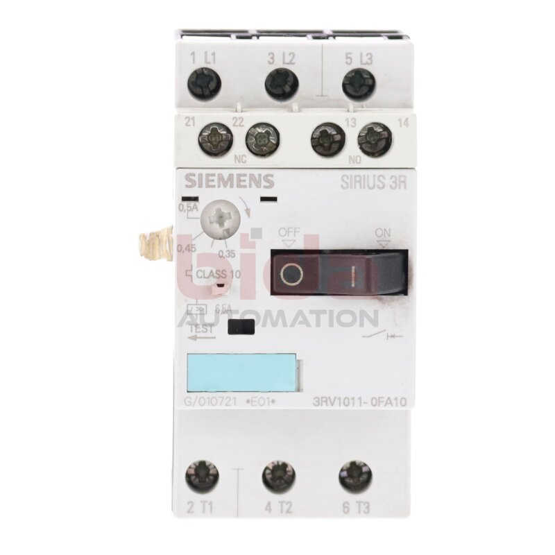 Siemens 3RV1011-0FA10 / 3RV1 011-0FA10 Leistungsschalter Circuit Breaker 400-690V