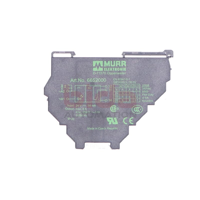 Murr 6652000 Relais / Relay 24V 6A 250V