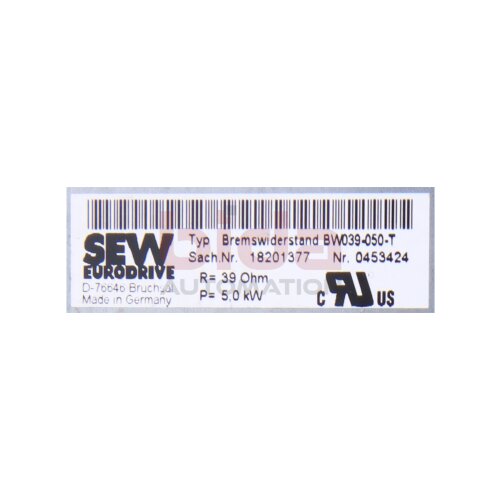 SEW 18201377 Bremswiderstand / Braking resistor 5,0kW