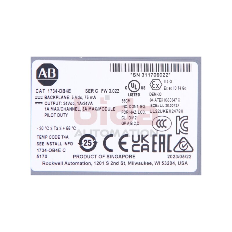 Allen-Bradley 1734-OB4E Digital Output Module 24V 1A