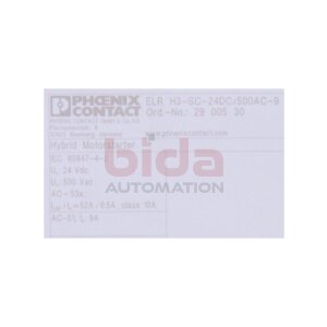 Phoenix ELR H3-SC-24DC/500AC-9 Motorstarter / Motor...
