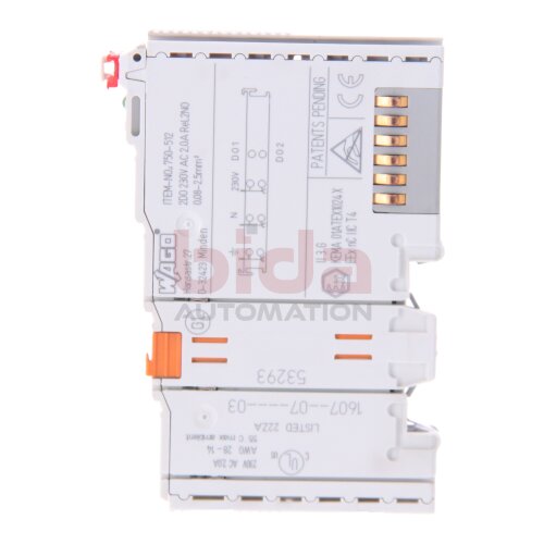 WAGO 750-512 Relaisausgangsklemme / Relay output terminal  230V 20A