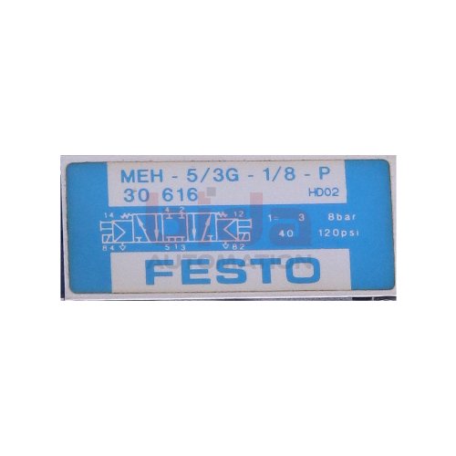 Festo MEH-5/3G-1/8-P (30616) Magnetentil / Solenoid valve 3-8bar