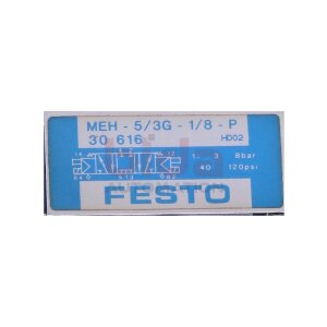 Festo MEH-5/3G-1/8-P (30616) Magnetentil / Solenoid valve...