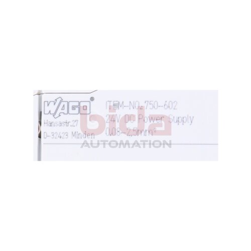 Beckhoff 750-602 Potentialeinspeisung / Potential feed 24V