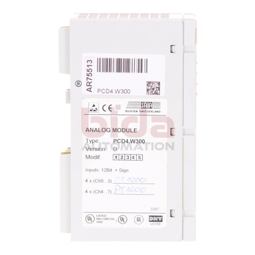 SAIA / Murten  PCD4.W300 Analog Module