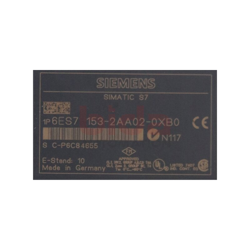 Siemens 6ES7153-2AA02-0XB0 / 6ES7 153-2AA02-0XB0 SIMATIC DP, ANSCHALTUNG ET 200M