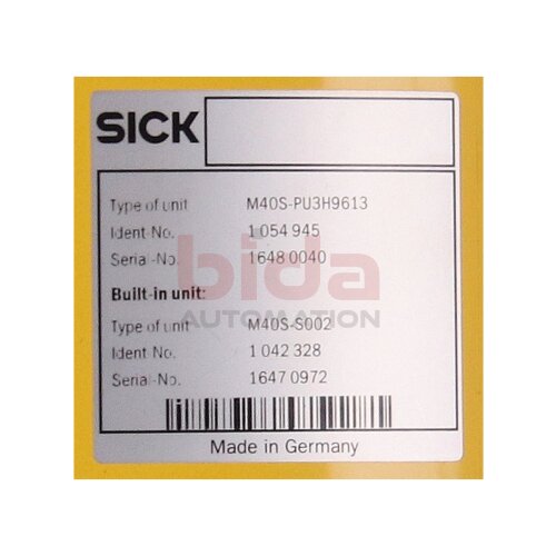 Sick M40S-PU3H9613 Ger&auml;tes&auml;ule / Device column