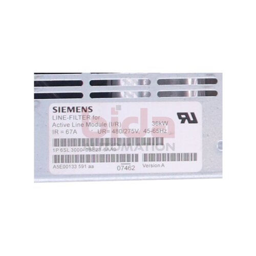 Siemens 6SL3000-0BE23-6AA0 / 6SL3 000-0BE23-6AA0  SINAMICS/SIMODRIVE 611 Netzfilter / Active Line Module 380-480V