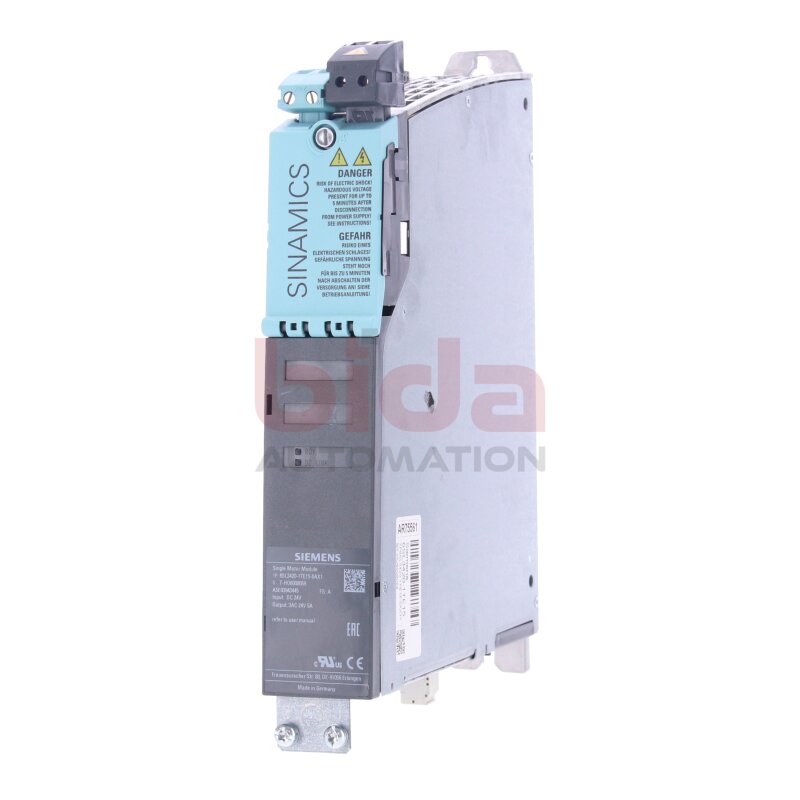Siemens 6SL3420-1TE15-0AX1 / 6SL3 420-1TE15-0AX1 SINAMICS S120 Single Motor-Module 60VDC 40V 5A