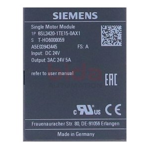 Siemens 6SL3420-1TE15-0AX1 / 6SL3 420-1TE15-0AX1 SINAMICS...