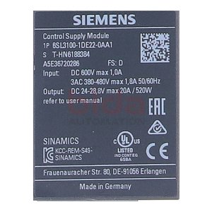 Siemens 6SL3100-1DE22-0AA1 / 6SL3 100-1DE22-0AA1 SINAMICS...