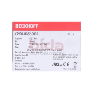 Beckhoff C9900-U332-0010 Akkupack 24V
